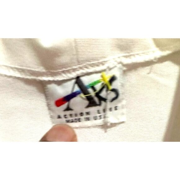 Medical Science Uniform Two Front Pockets Adult Women White Blouse Tops - Picture 4 of 4